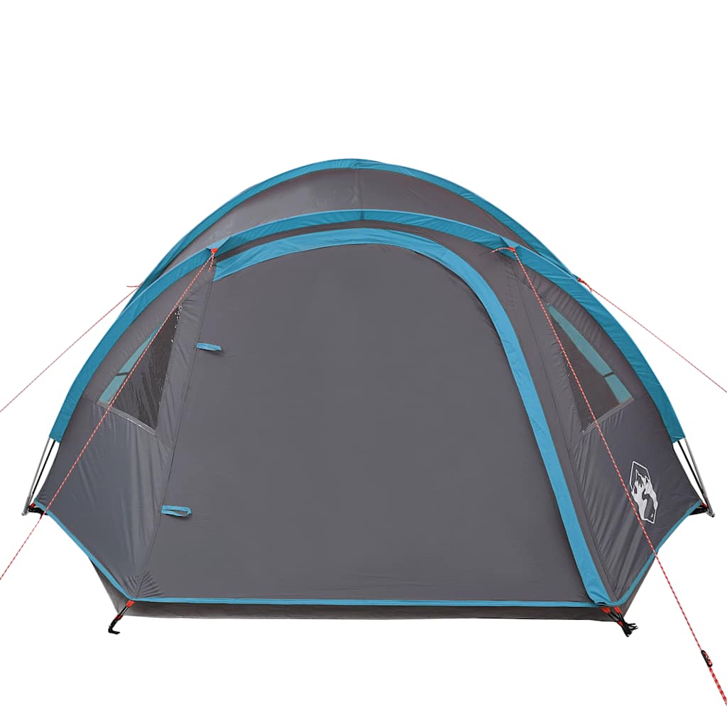 vidaXL Cort de camping cupolă pentru 4 persoane, albastru, impermeabil vidaXL Cort de camping cupolă pentru 4 persoane, albastru, impermeabil