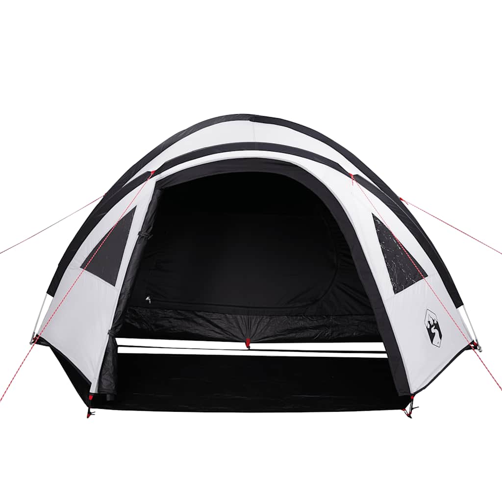 vidaXL Cort camping cupolă 4 persoane alb, țesătură opacă, impermeabil