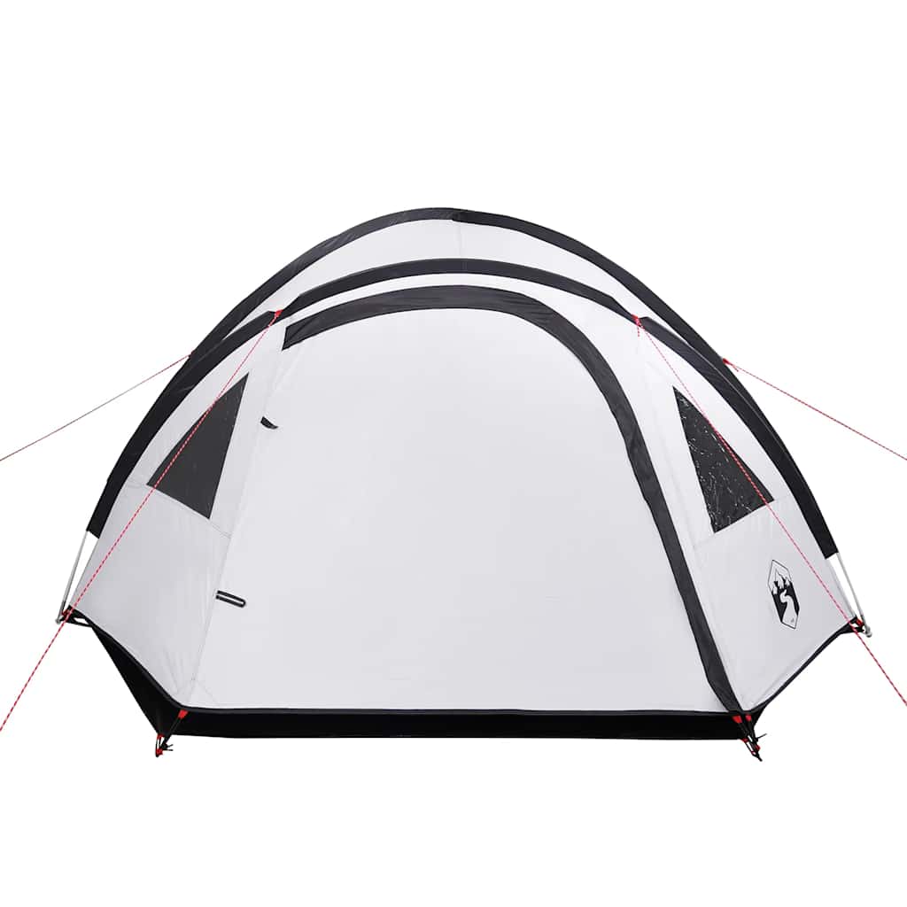 vidaXL Cort camping cupolă 4 persoane alb, țesătură opacă, impermeabil