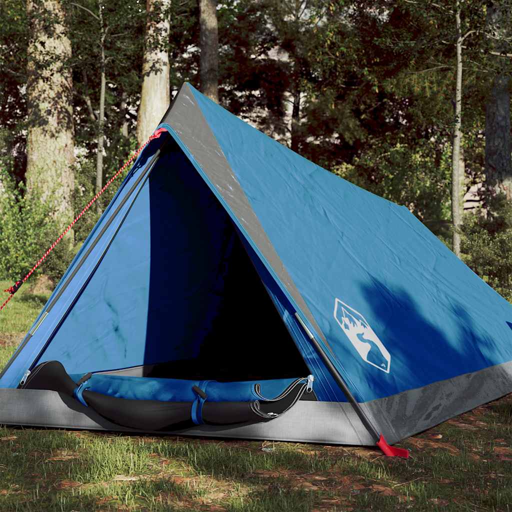 vidaXL Cort camping pentru 2 persoane, albastru, impermeabil vidaXL Cort camping pentru 2 persoane, albastru, impermeabil