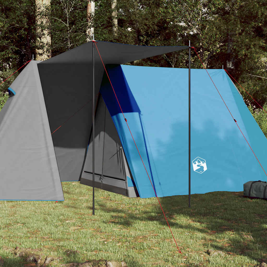 vidaXL Cort camping pentru 3 persoane, albastru, impermeabil vidaXL Cort camping pentru 3 persoane, albastru, impermeabil