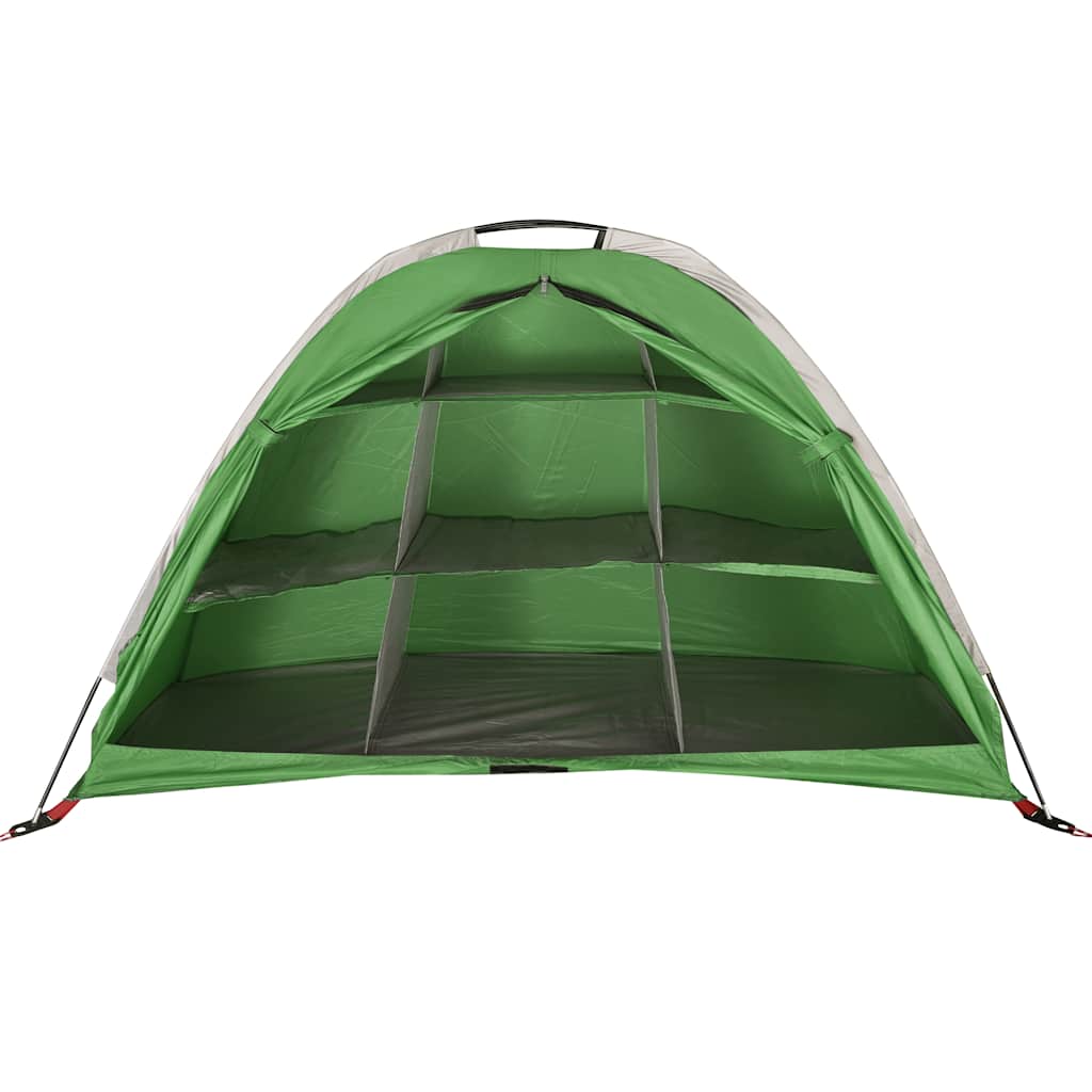 vidaXL Cort de depozitare cu 9 compartimente, verde, impermeabil