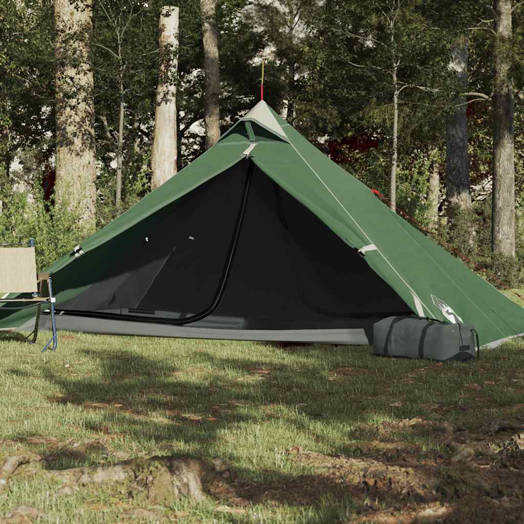 vidaXL Cort suspendat tipi pentru 1 persoană, verde, impermeabil