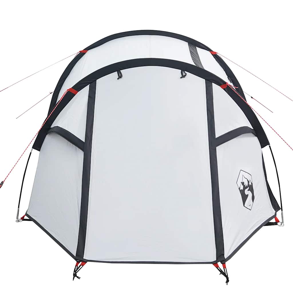 vidaXL Cort camping tunel 2 persoane, alb, țesătură opacă, impermeabil vidaXL Cort camping tunel 2 persoane, alb, țesătură opacă, impermeabil