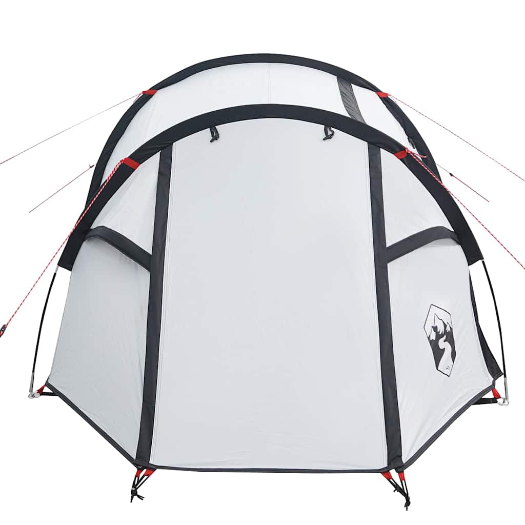vidaXL Cort camping tunel 3 persoane, alb, țesătură opacă, impermeabil vidaXL Cort camping tunel 3 persoane, alb, țesătură opacă, impermeabil