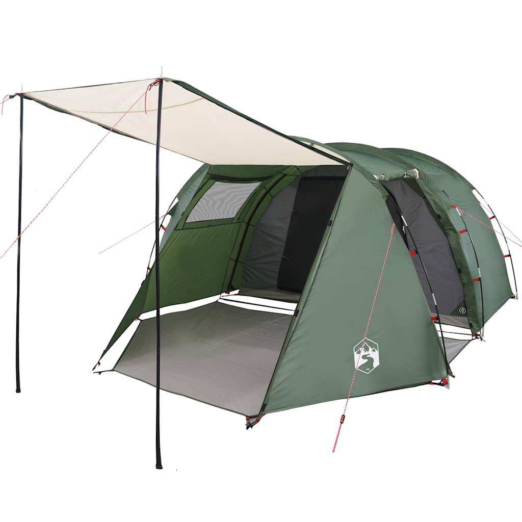 vidaXL Cort de camping tunel pentru 4 persoane, verde, impermeabil vidaXL Cort de camping tunel pentru 4 persoane, verde, impermeabil