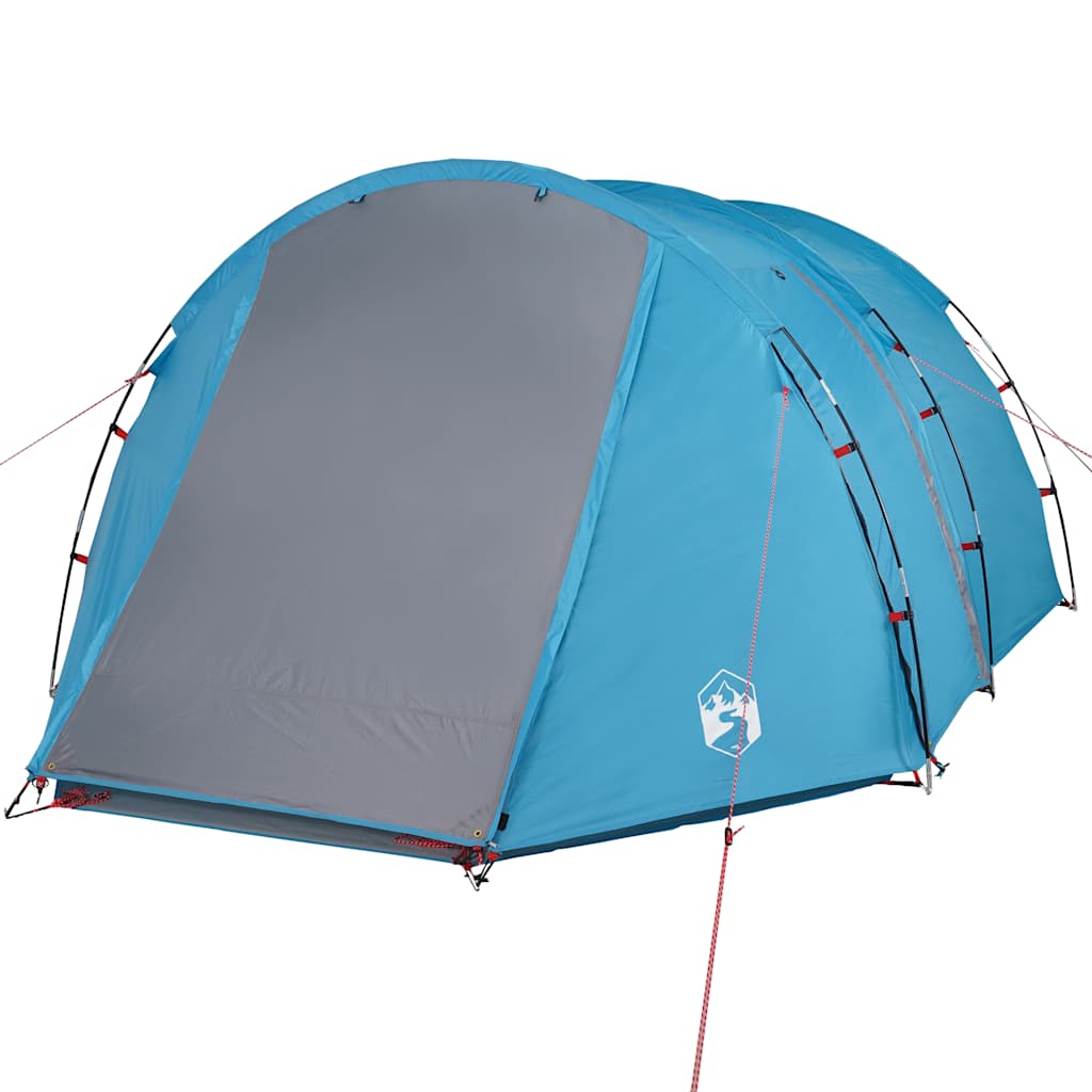 vidaXL Cort de camping tunel pentru 4 persoane, albastru, impermeabil vidaXL Cort de camping tunel pentru 4 persoane, albastru, impermeabil