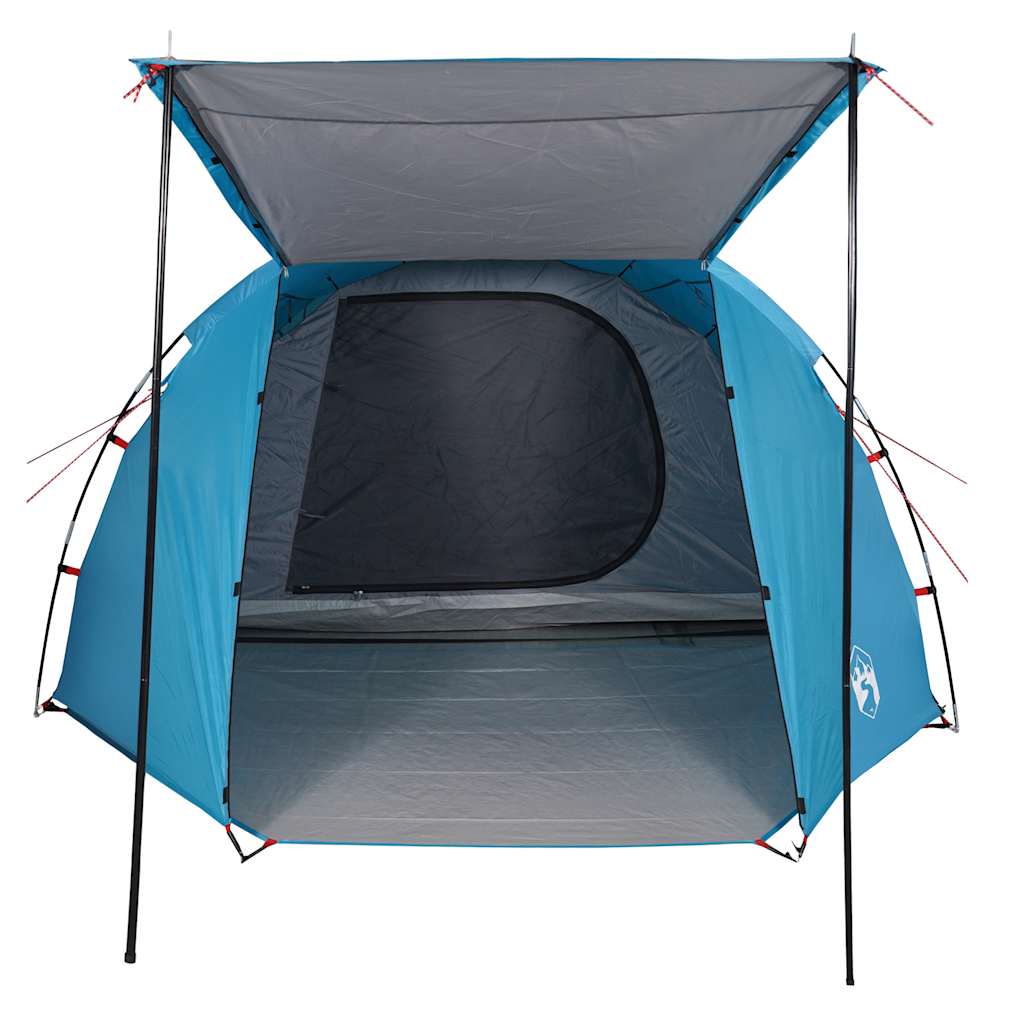vidaXL Cort de camping tunel pentru 4 persoane, albastru, impermeabil vidaXL Cort de camping tunel pentru 4 persoane, albastru, impermeabil