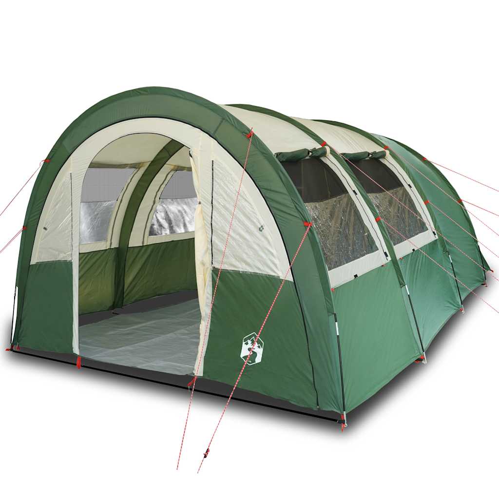 vidaXL Cort de camping tunel pentru 4 persoane, verde, impermeabil vidaXL Cort de camping tunel pentru 4 persoane, verde, impermeabil