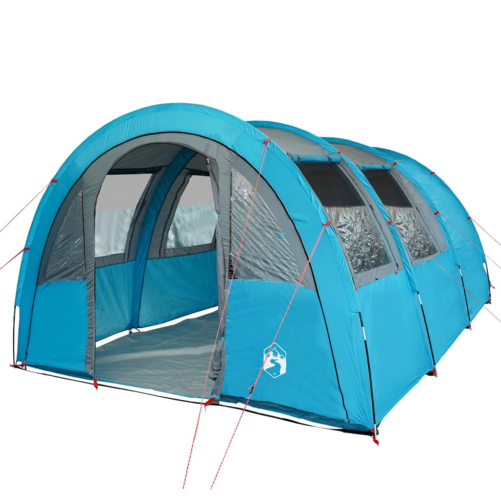 vidaXL Cort de camping tunel pentru 4 persoane, albastru, impermeabil vidaXL Cort de camping tunel pentru 4 persoane, albastru, impermeabil