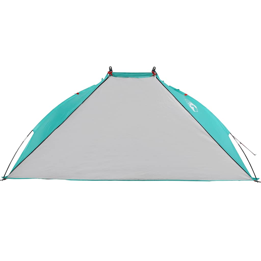 vidaXL Cort de plajă, verde marin, 268x223x125 cm, poliester 185T