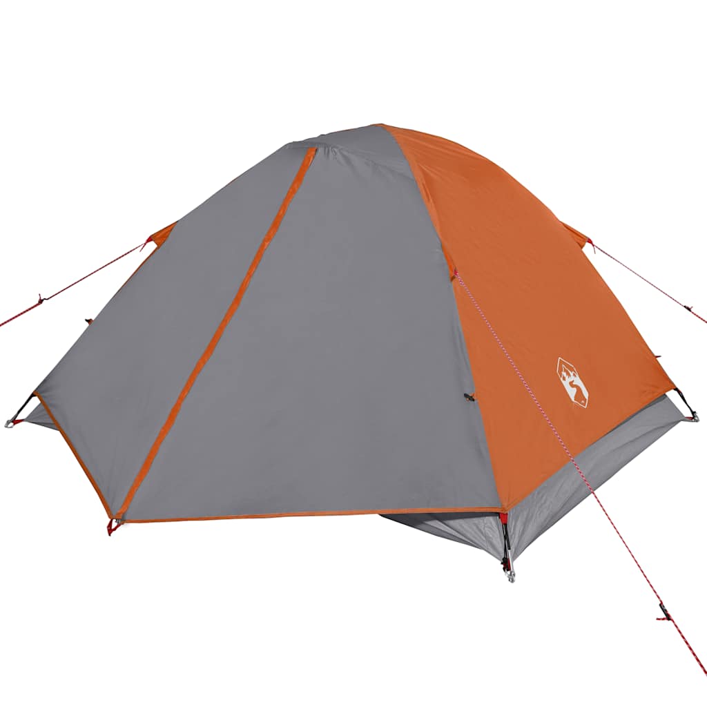 vidaXL Cort de camping cupolă 3 persoane, portocaliu, impermeabil vidaXL Cort de camping cupolă 3 persoane, portocaliu, impermeabil