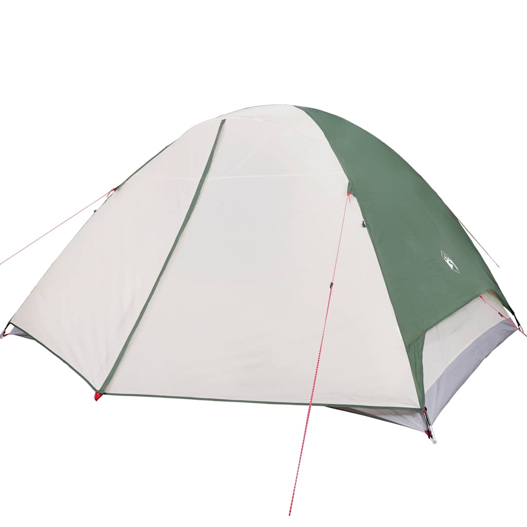 vidaXL Cort de camping cupolă 6 persoane, verde, impermeabil