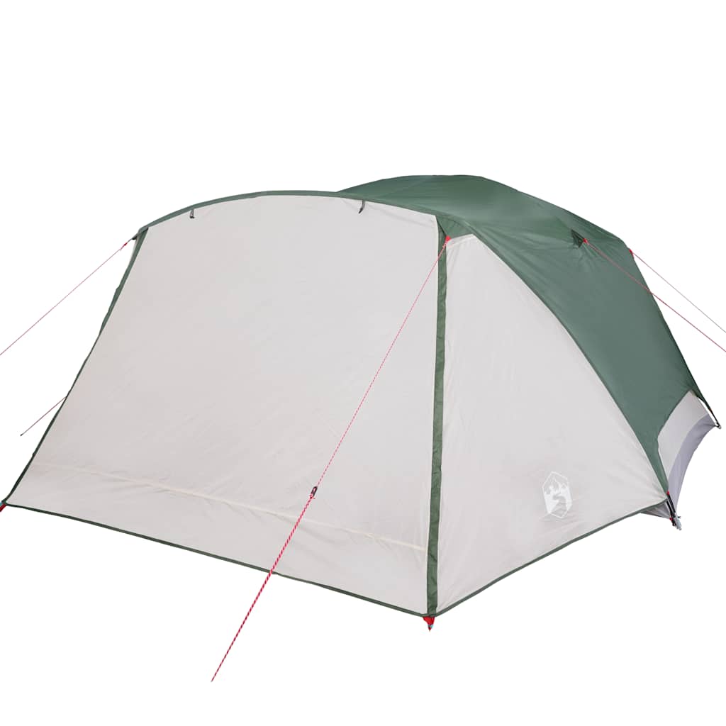 vidaXL Cort de camping cu verandă 4 persoane, verde, impermeabil vidaXL Cort de camping cu verandă 4 persoane, verde, impermeabil