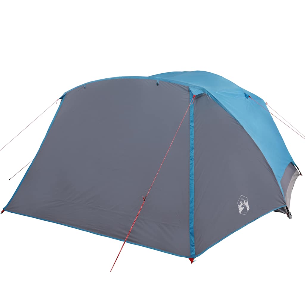 vidaXL Cort de camping cu verandă 4 persoane, albastru, impermeabil vidaXL Cort de camping cu verandă 4 persoane, albastru, impermeabil