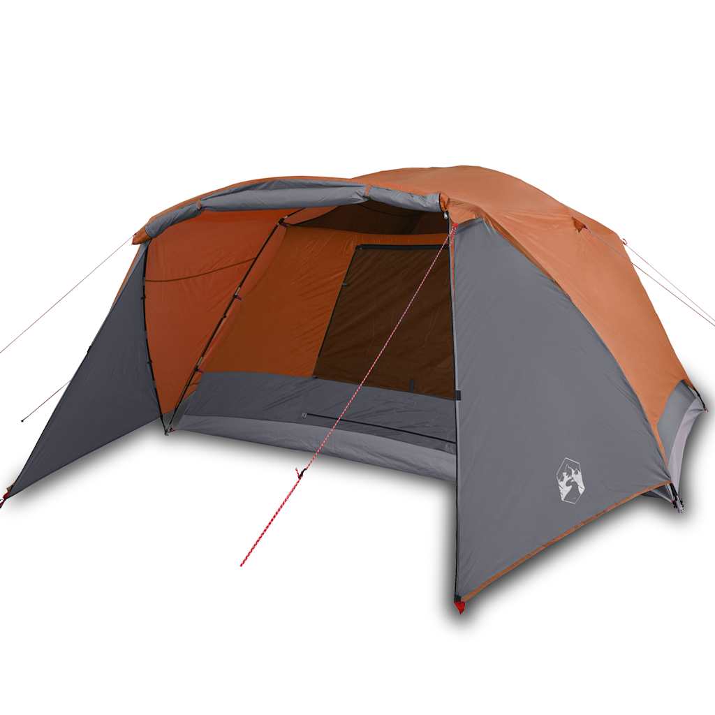 vidaXL Cort de camping cu verandă 4 persoane, portocaliu, impermeabil vidaXL Cort de camping cu verandă 4 persoane, portocaliu, impermeabil