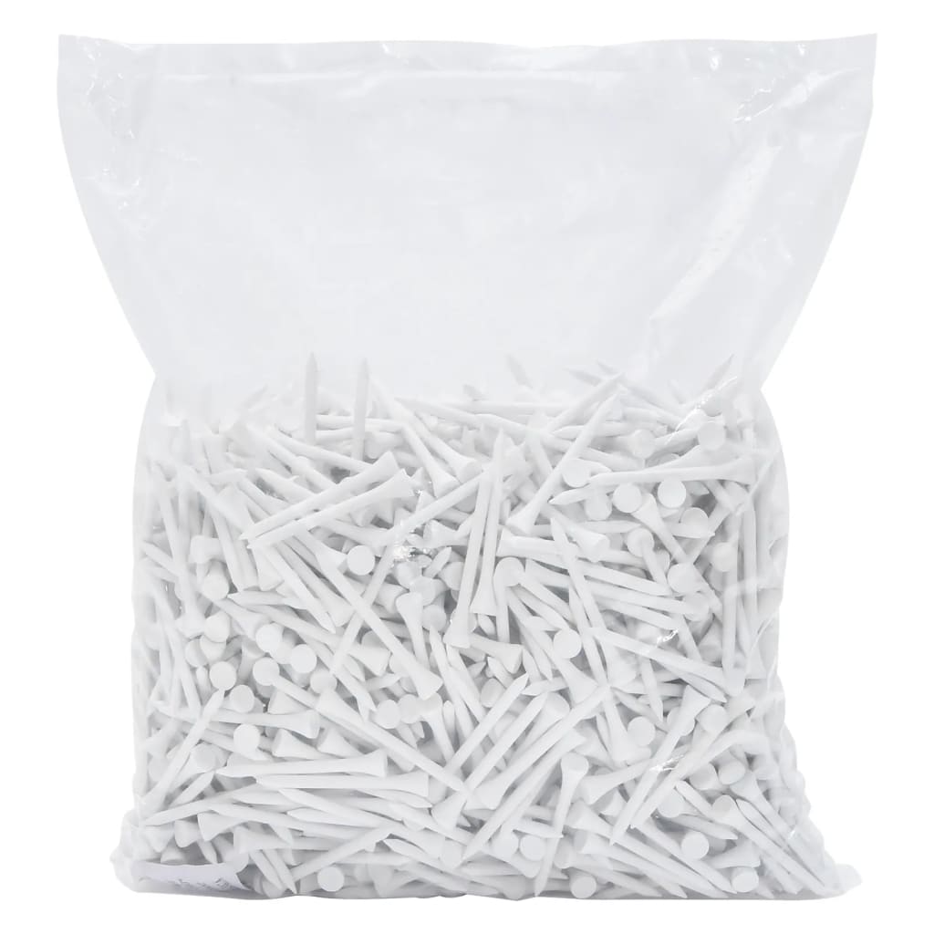 vidaXL Teuri de golf, 1000 buc., alb, 83 mm, bambus vidaXL Teuri de golf, 1000 buc., alb, 83 mm, bambus