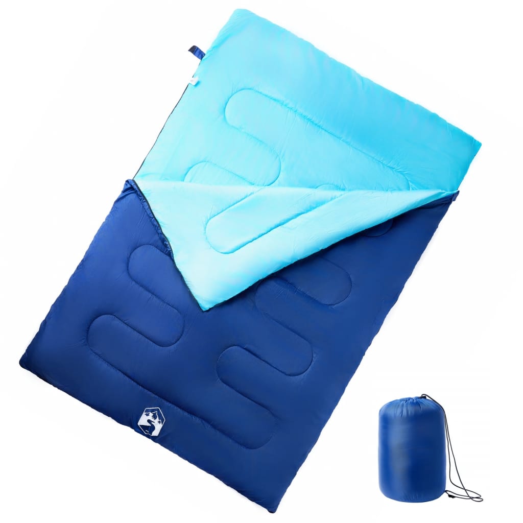 vidaXL Sac de dormit dublu cu perne de camping, adulți, 3-4 anotimpuri vidaXL Sac de dormit dublu cu perne de camping, adulți, 3-4 anotimpuri