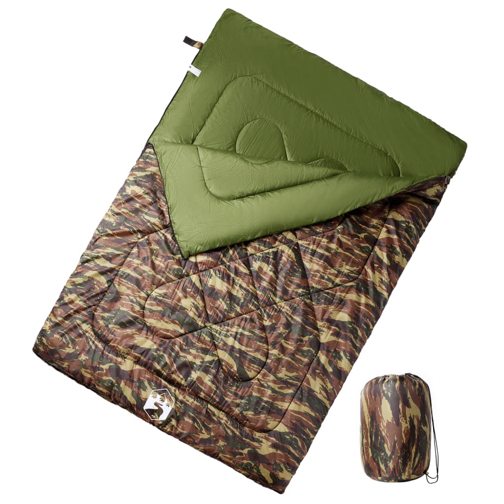 vidaXL Sac de dormit dublu cu perne de camping, adulți, 3-4 anotimpuri vidaXL Sac de dormit dublu cu perne de camping, adulți, 3-4 anotimpuri