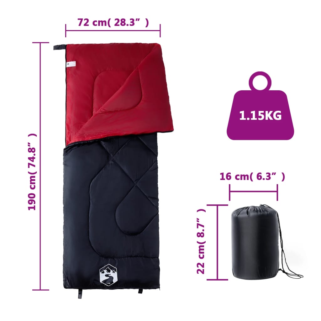 vidaXL Sac de dormit pentru adulți de camping, 3 anotimpuri vidaXL Sac de dormit pentru adulți de camping, 3 anotimpuri