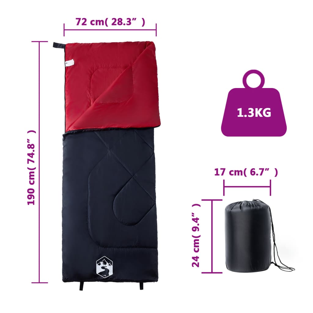 vidaXL Sac de dormit pentru adulți de camping, 3 anotimpuri