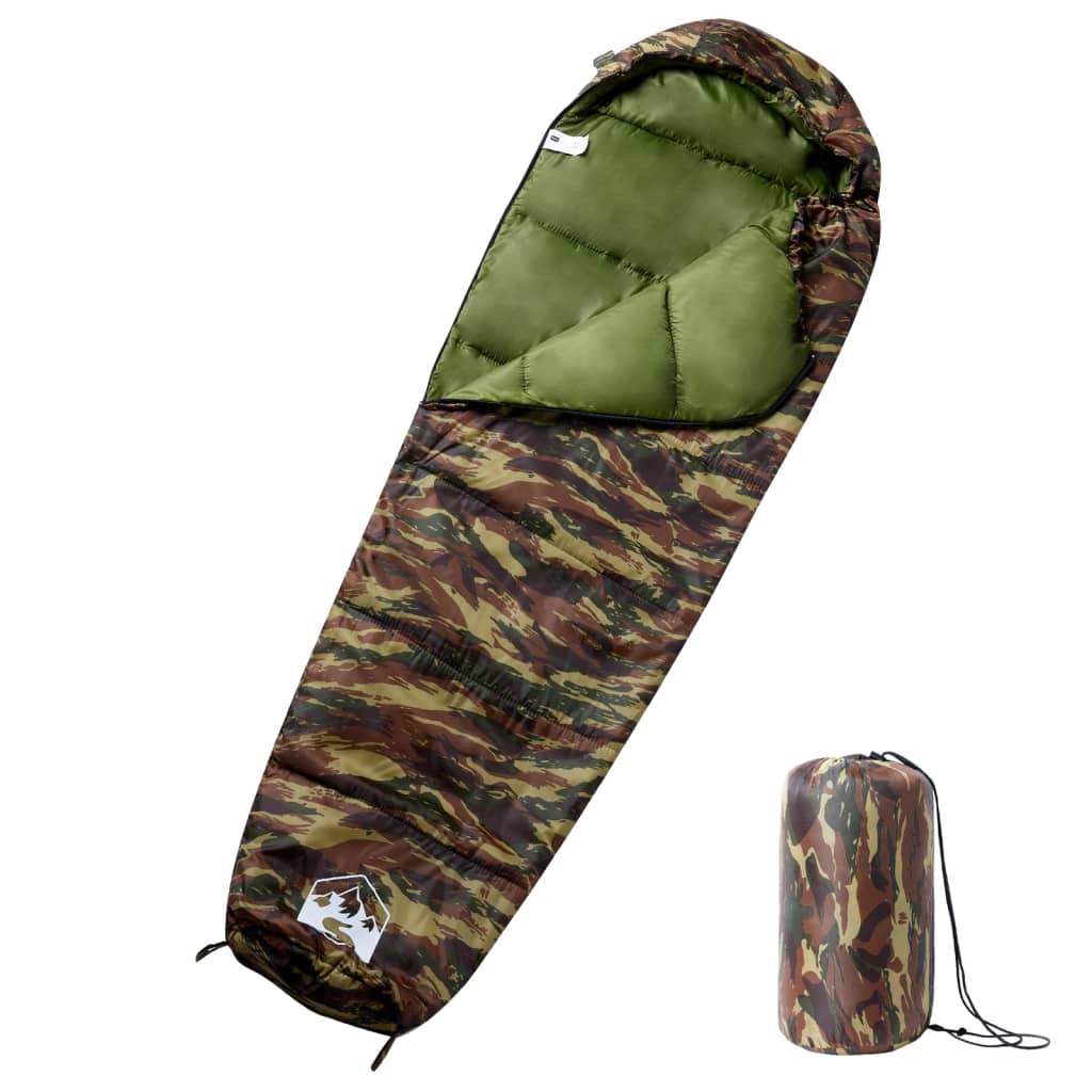 vidaXL Sac de dormit tip mumie pentru adulți de camping, 3 anotimpuri vidaXL Sac de dormit tip mumie pentru adulți de camping, 3 anotimpuri