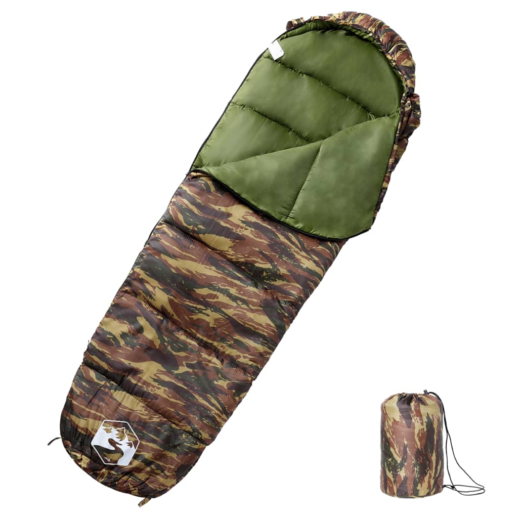 vidaXL Sac de dormit tip mumie pentru adulți de camping, 3 anotimpuri vidaXL Sac de dormit tip mumie pentru adulți de camping, 3 anotimpuri