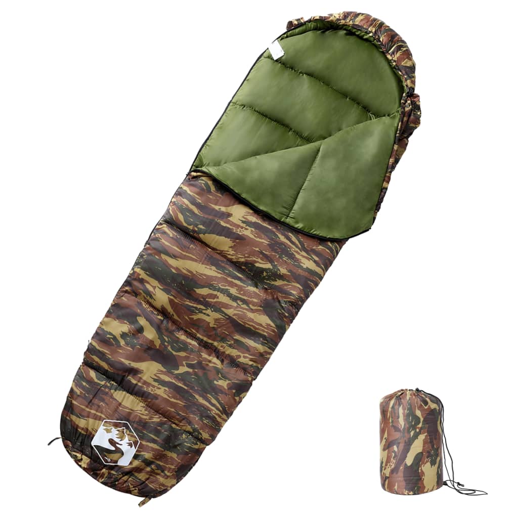 vidaXL Sac de dormit tip mumie pentru adulți de camping, 3 anotimpuri vidaXL Sac de dormit tip mumie pentru adulți de camping, 3 anotimpuri