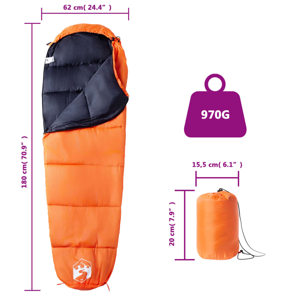 vidaXL Sac de dormit tip mumie pentru adulți de camping, 3 anotimpuri vidaXL Sac de dormit tip mumie pentru adulți de camping, 3 anotimpuri