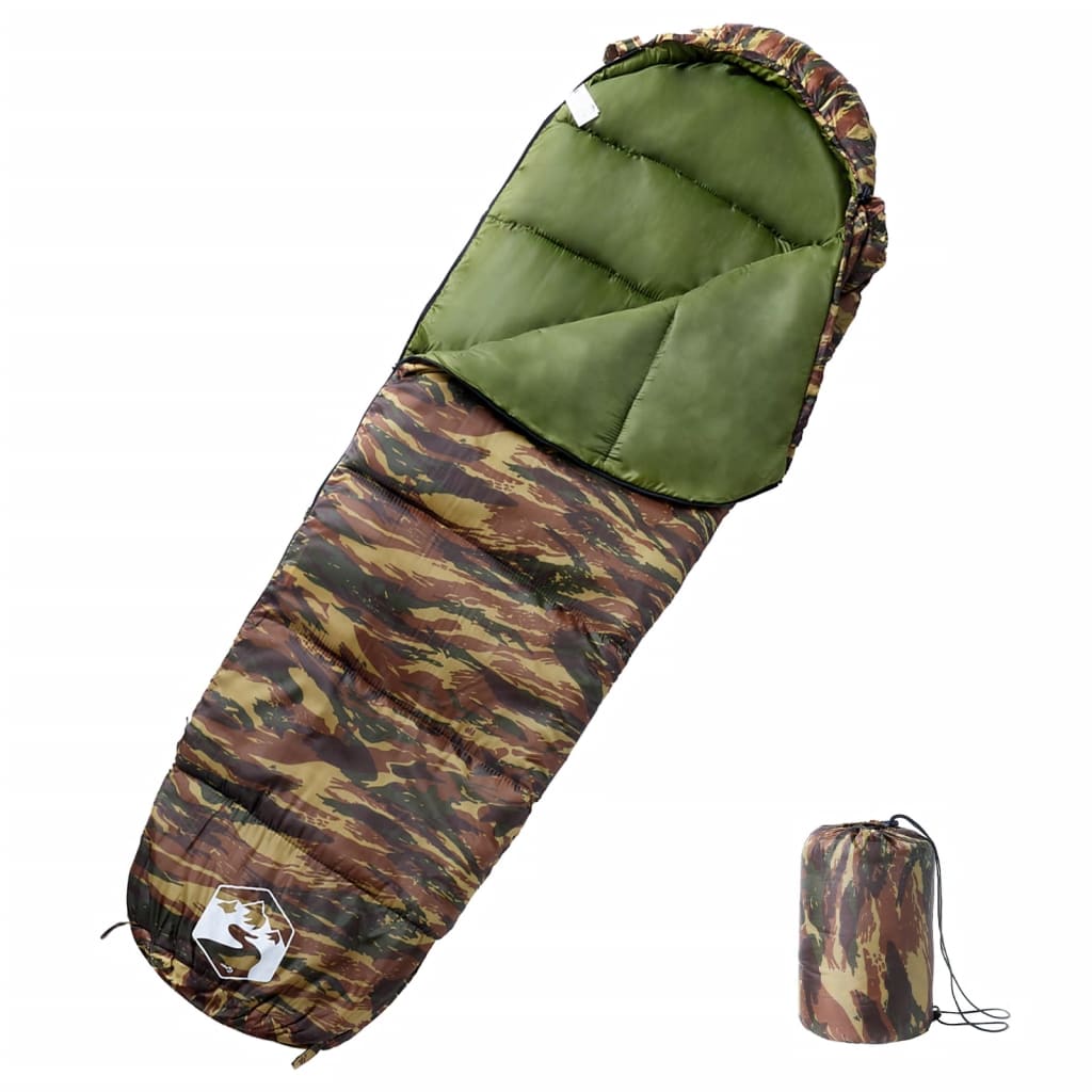 vidaXL Sac de dormit tip mumie pentru adulți de camping, 3 anotimpuri vidaXL Sac de dormit tip mumie pentru adulți de camping, 3 anotimpuri