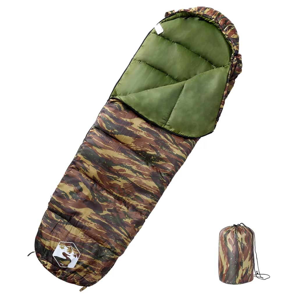 vidaXL Sac de dormit tip mumie pentru adulți de camping, 3 anotimpuri vidaXL Sac de dormit tip mumie pentru adulți de camping, 3 anotimpuri