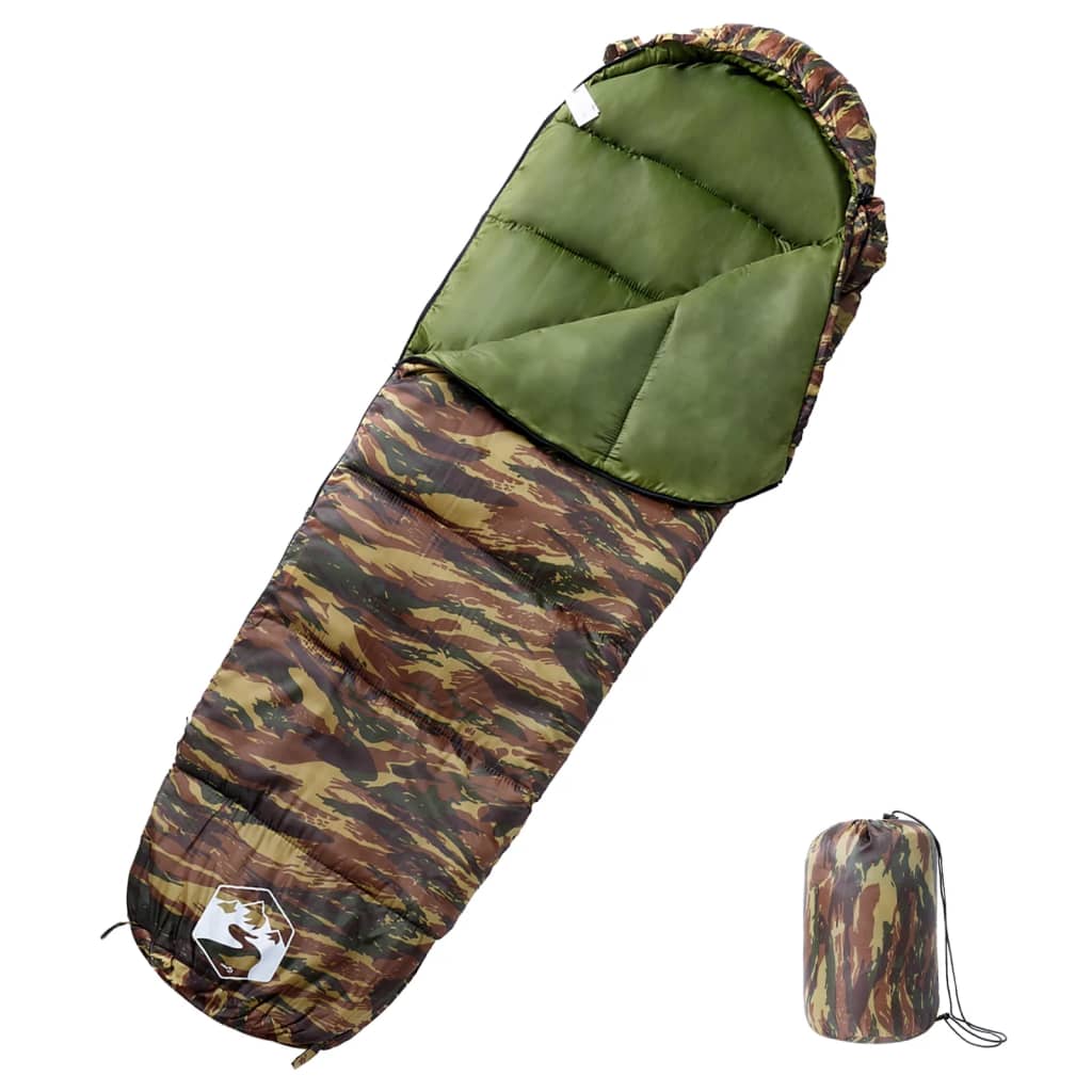 vidaXL Sac de dormit tip mumie pentru adulți de camping, 3 anotimpuri vidaXL Sac de dormit tip mumie pentru adulți de camping, 3 anotimpuri