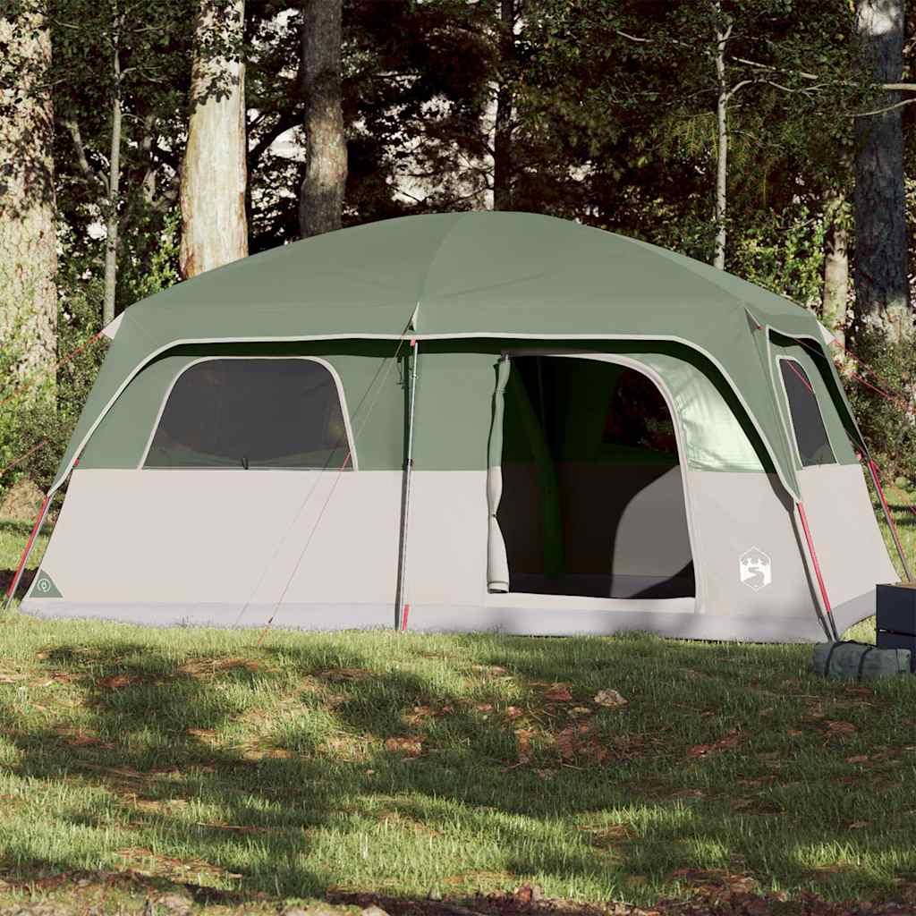 vidaXL Cort de familie pentru 8 persoane, verde, impermeabil vidaXL Cort de familie pentru 8 persoane, verde, impermeabil