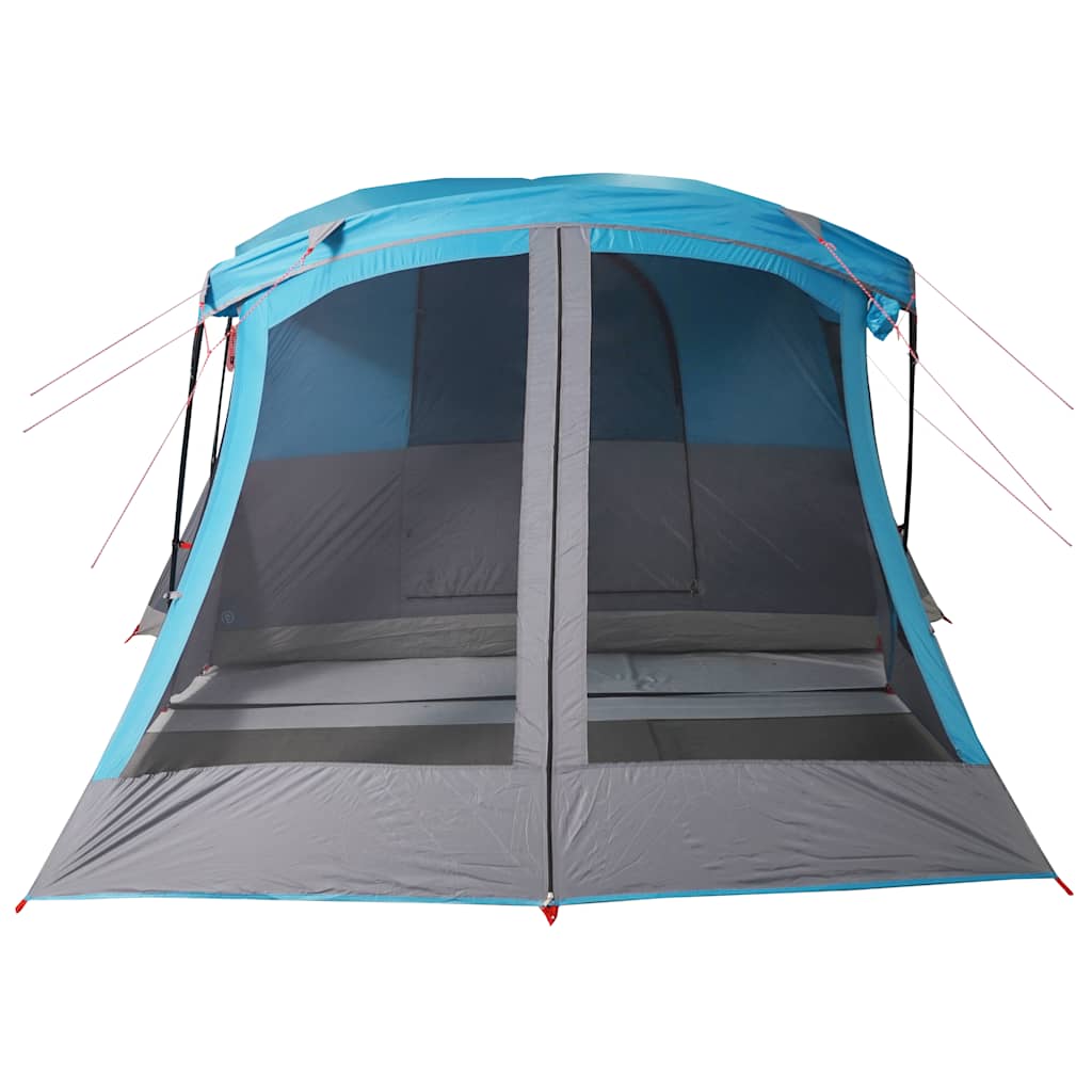 vidaXL Cort de camping cu verandă 4 persoane, albastru, impermeabil vidaXL Cort de camping cu verandă 4 persoane, albastru, impermeabil