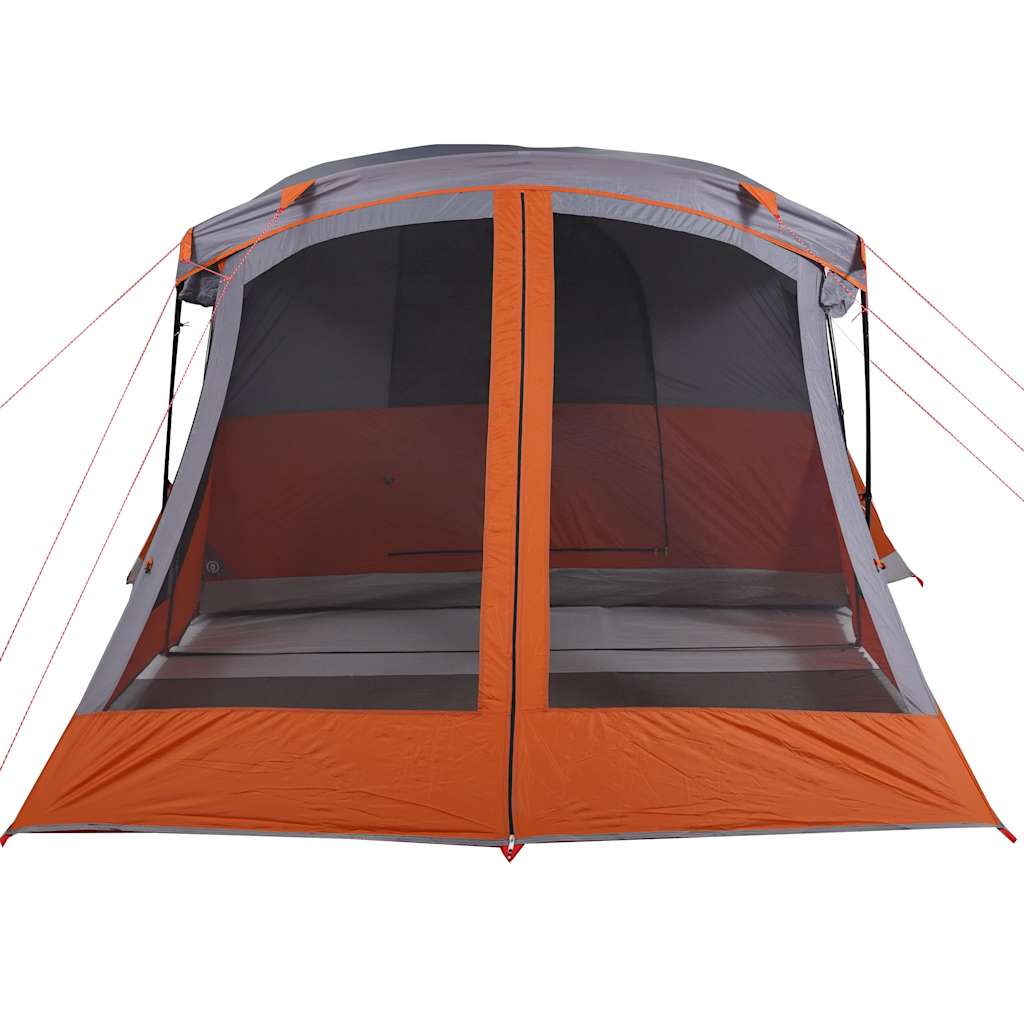 vidaXL Cort de camping cu verandă 4 persoane, portocaliu, impermeabil vidaXL Cort de camping cu verandă 4 persoane, portocaliu, impermeabil