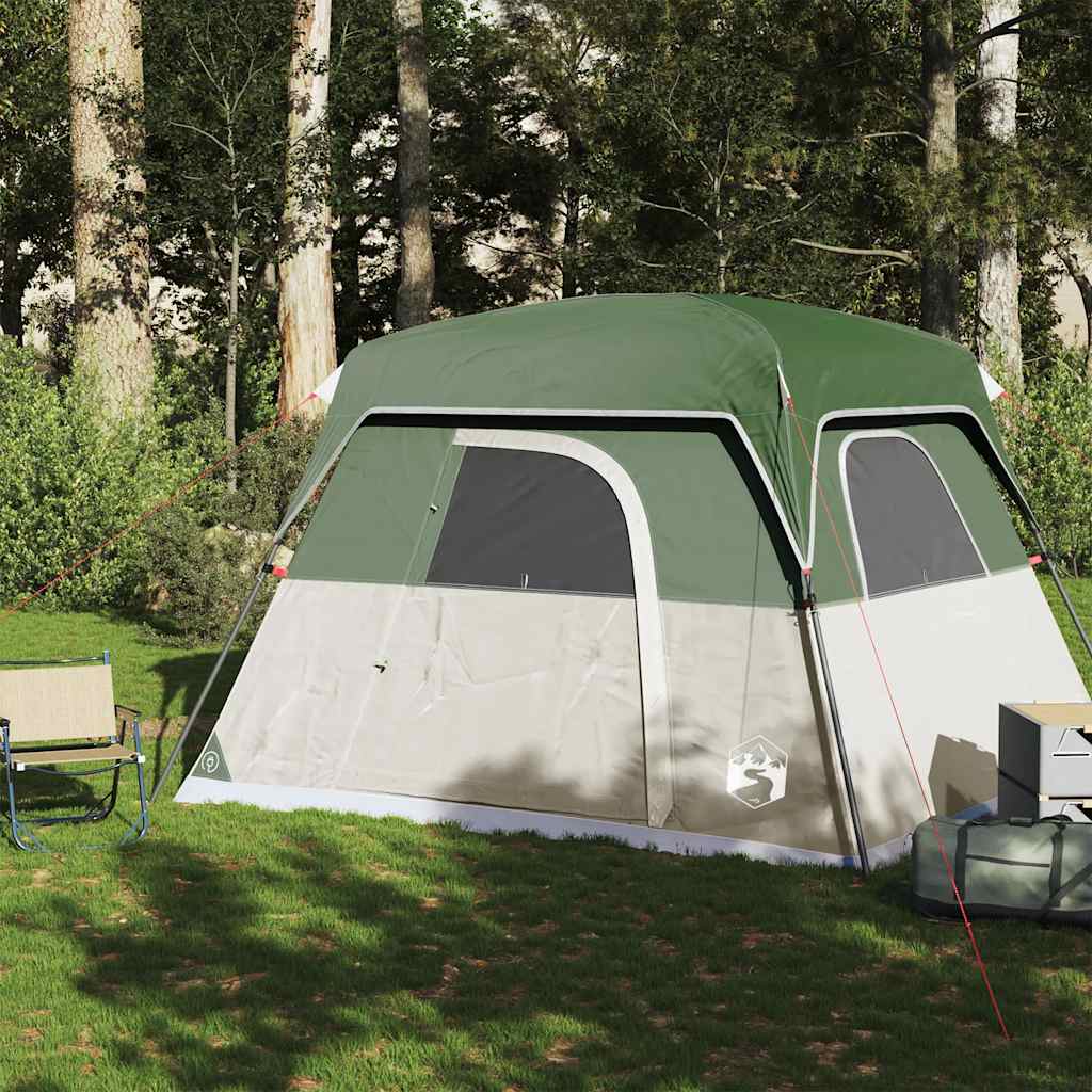 vidaXL Cabină cort de camping, 4 persoane, verde, impermeabil vidaXL Cabină cort de camping, 4 persoane, verde, impermeabil