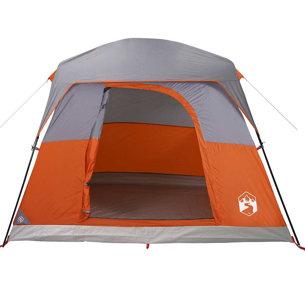 vidaXL Cabină cort de camping, 4 persoane, portocaliu, impermeabil vidaXL Cabină cort de camping, 4 persoane, portocaliu, impermeabil