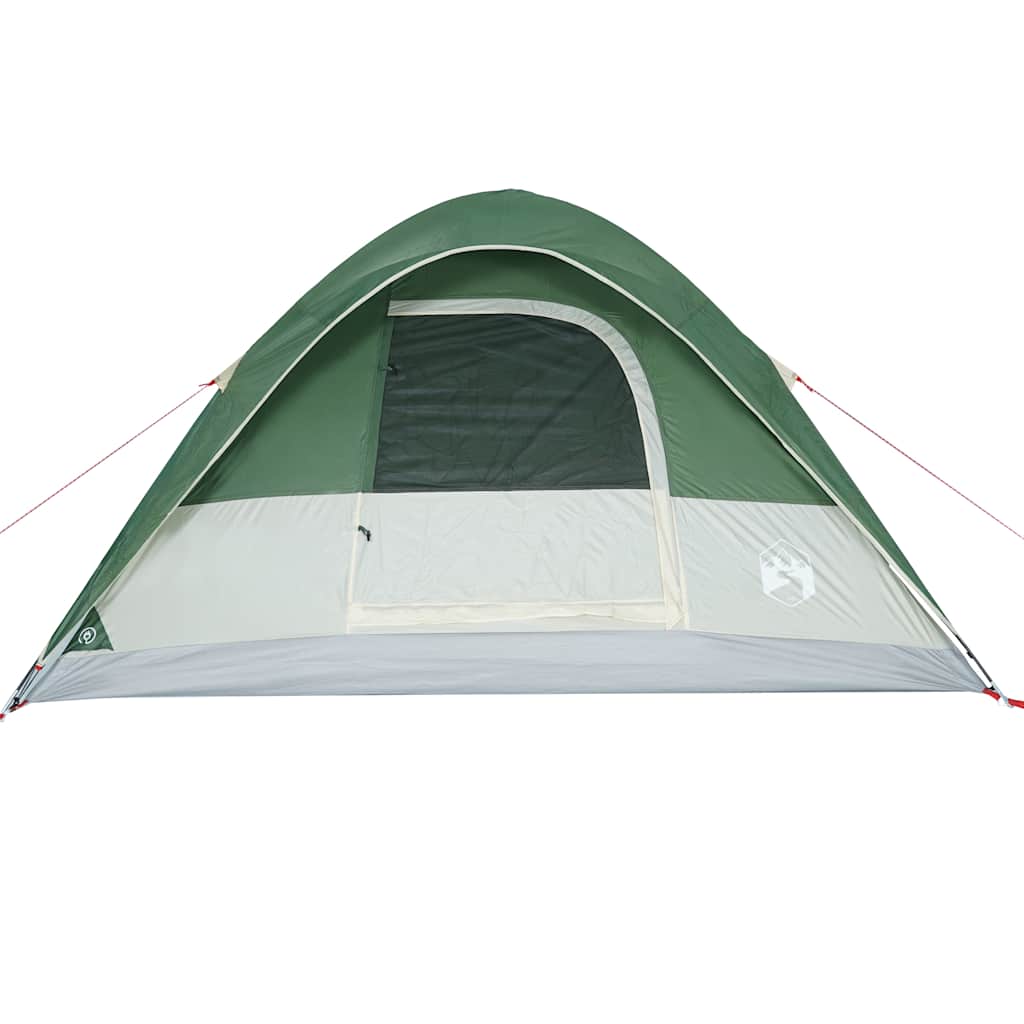 vidaXL Cort de camping cupolă pentru 6 persoane, verde, impermeabil