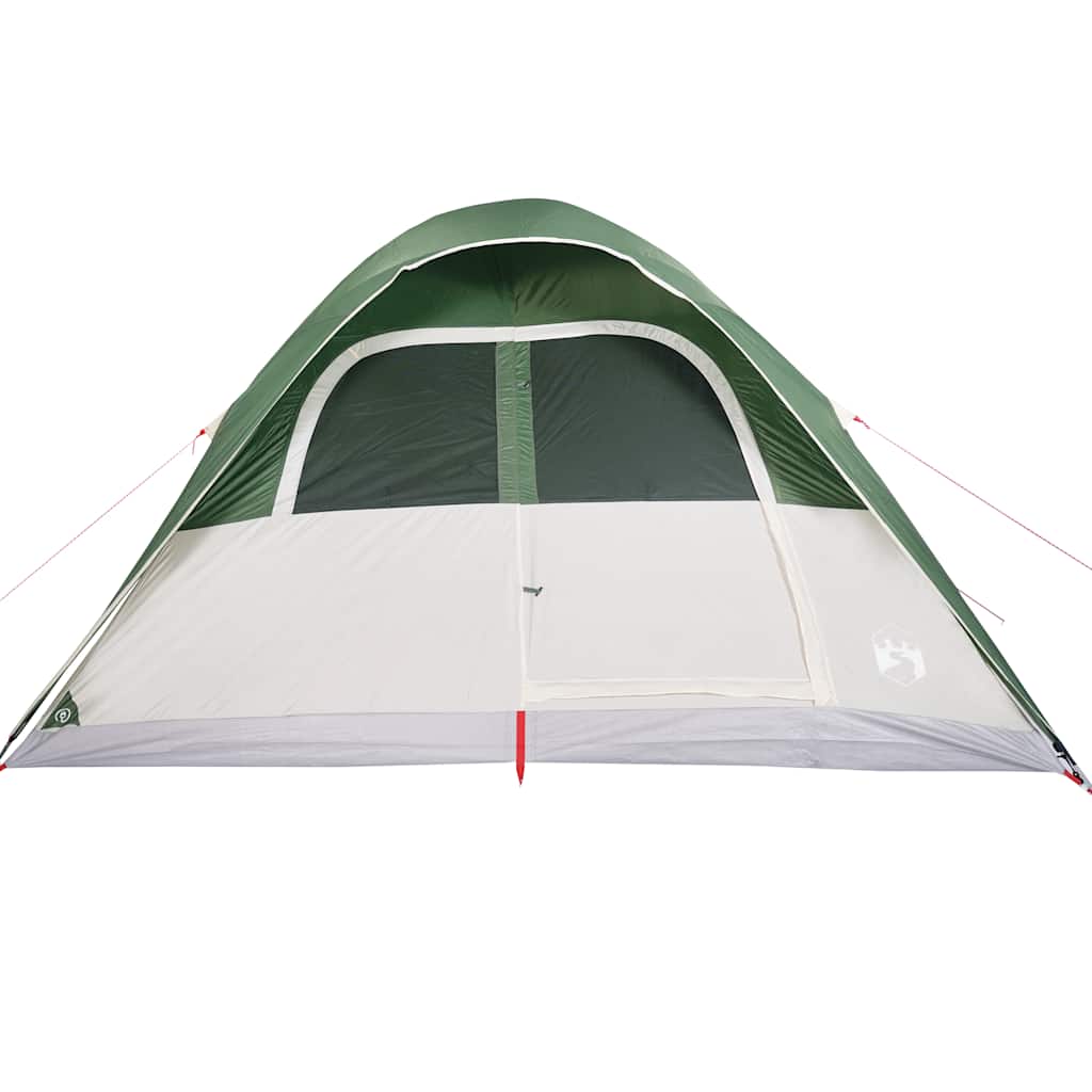 vidaXL Cort de camping cupolă pentru 6 persoane, verde, impermeabil