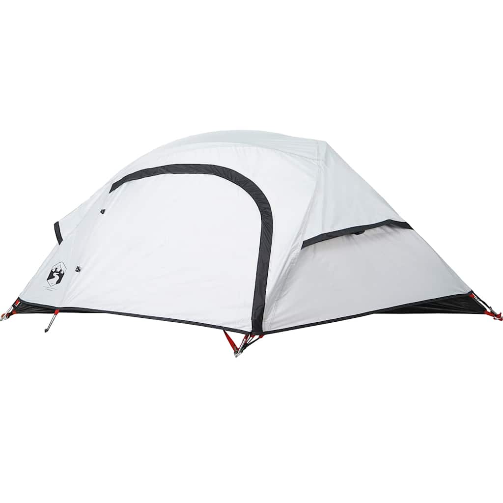vidaXL Cort camping cupolă 1 persoană alb, țesătură opacă, impermeabil