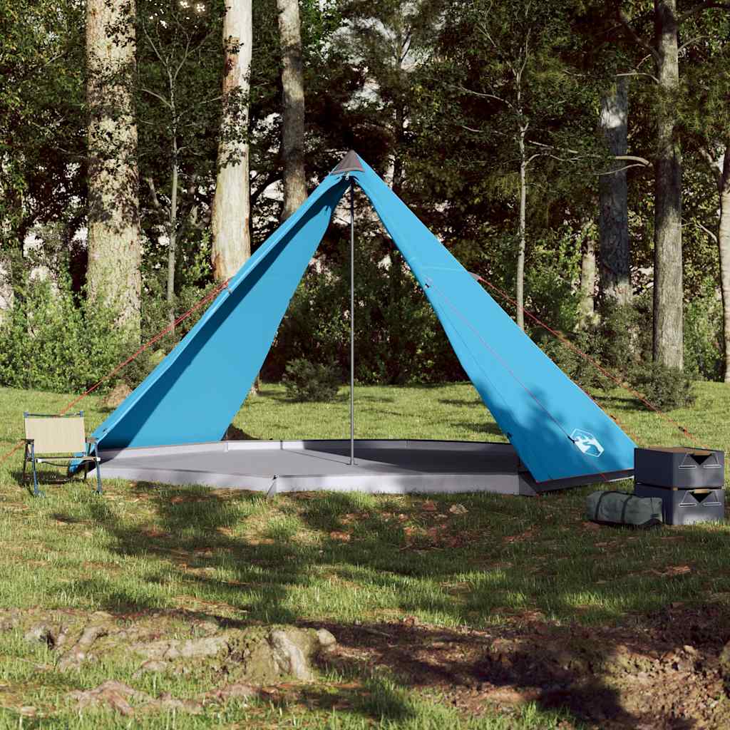vidaXL Cort de familie Tipi pentru 8 persoane, albastru, impermeabil vidaXL Cort de familie Tipi pentru 8 persoane, albastru, impermeabil