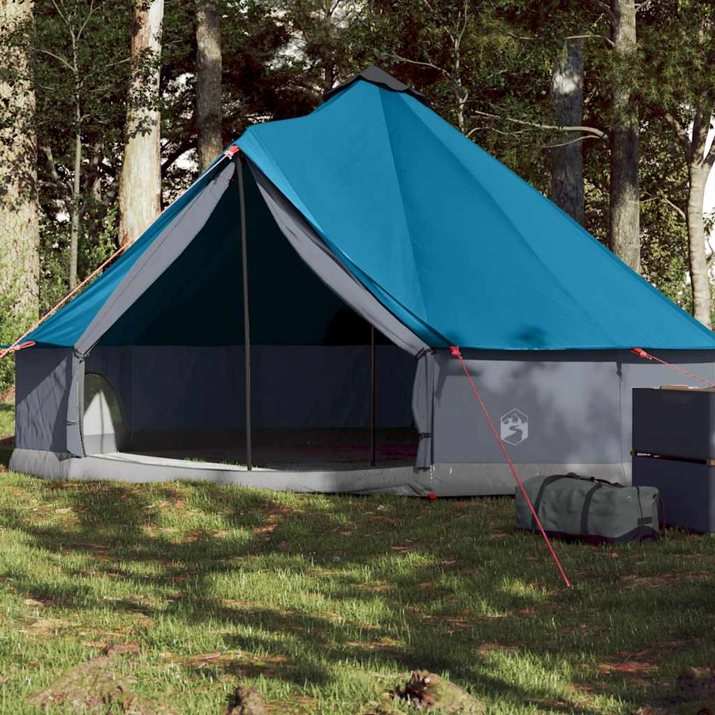 vidaXL Cort de familie Tipi pentru 6 persoane, albastru, impermeabil vidaXL Cort de familie Tipi pentru 6 persoane, albastru, impermeabil
