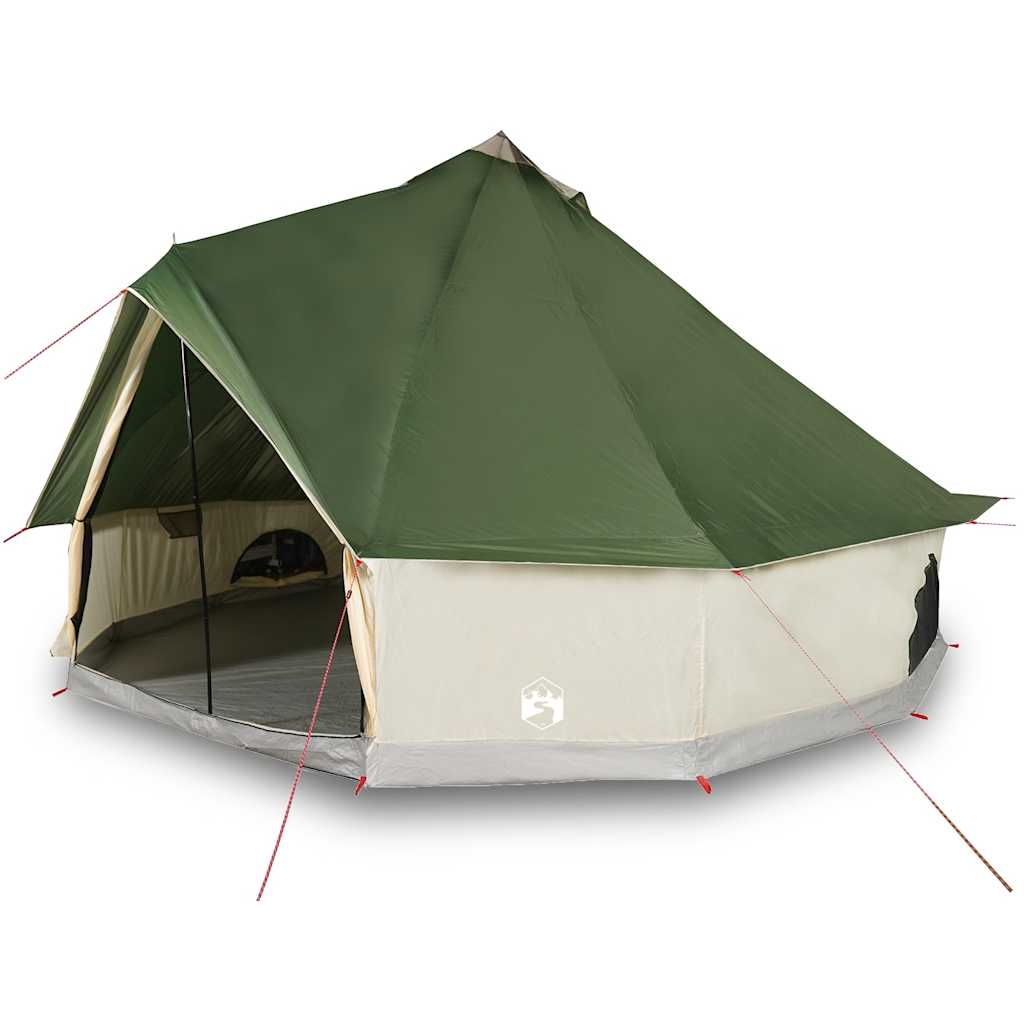 vidaXL Cort de familie Tipi pentru 8 persoane, verde, impermeabil vidaXL Cort de familie Tipi pentru 8 persoane, verde, impermeabil