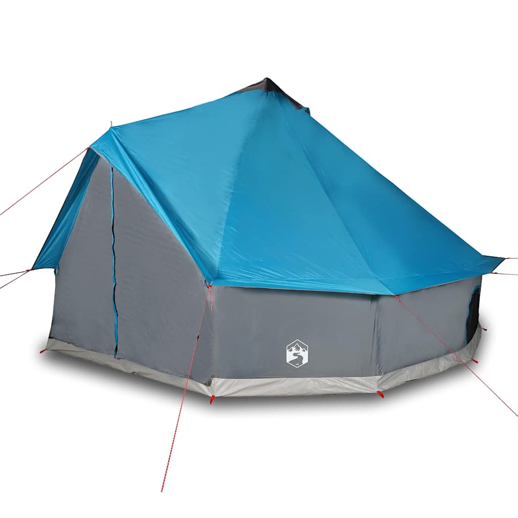 vidaXL Cort de familie Tipi pentru 12 persoane, albastru, impermeabil vidaXL Cort de familie Tipi pentru 12 persoane, albastru, impermeabil