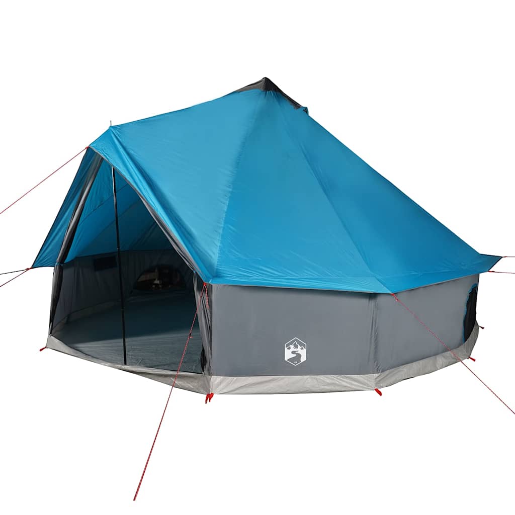 vidaXL Cort de familie Tipi pentru 12 persoane, albastru, impermeabil vidaXL Cort de familie Tipi pentru 12 persoane, albastru, impermeabil