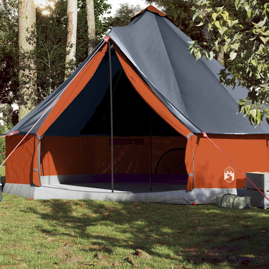 vidaXL Cort de familie Tipi pentru 10 persoane gri impermeabil vidaXL Cort de familie Tipi pentru 10 persoane gri impermeabil
