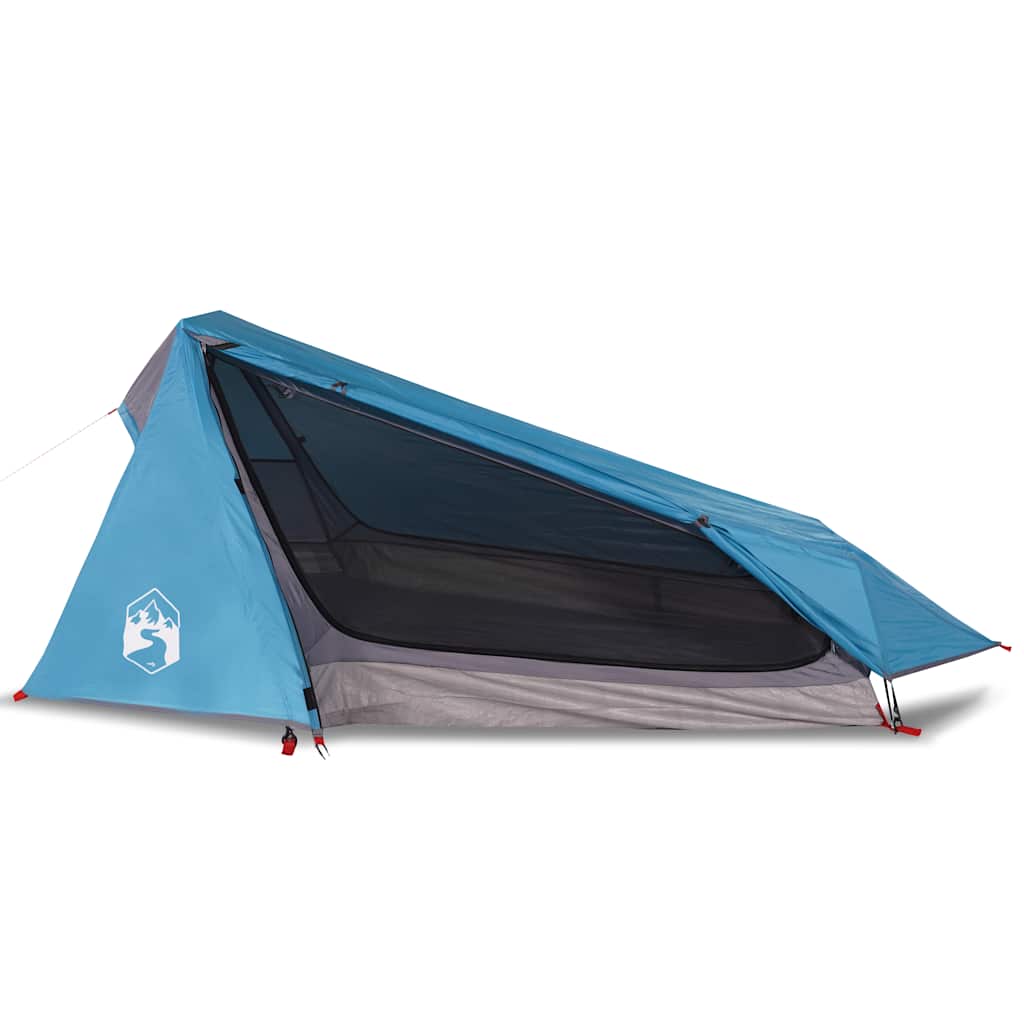 vidaXL Cort de camping tunel pentru 1 persoană, albastru, impermeabil vidaXL Cort de camping tunel pentru 1 persoană, albastru, impermeabil