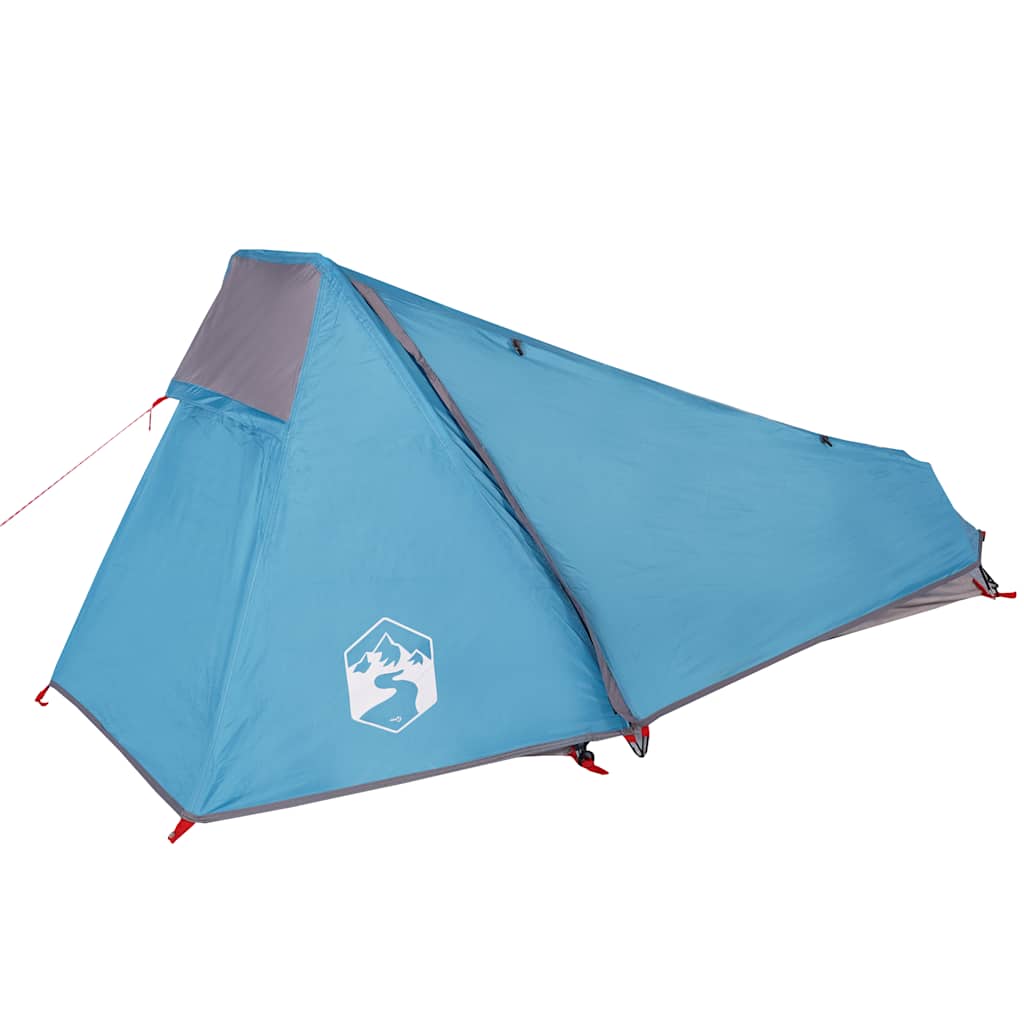 vidaXL Cort de camping tunel pentru 1 persoană, albastru, impermeabil vidaXL Cort de camping tunel pentru 1 persoană, albastru, impermeabil