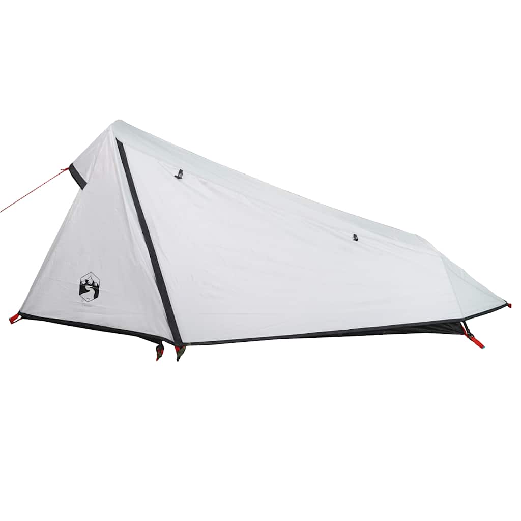 vidaXL Cort camping tunel 1 persoană, alb, țesătură opacă, impermeabil vidaXL Cort camping tunel 1 persoană, alb, țesătură opacă, impermeabil