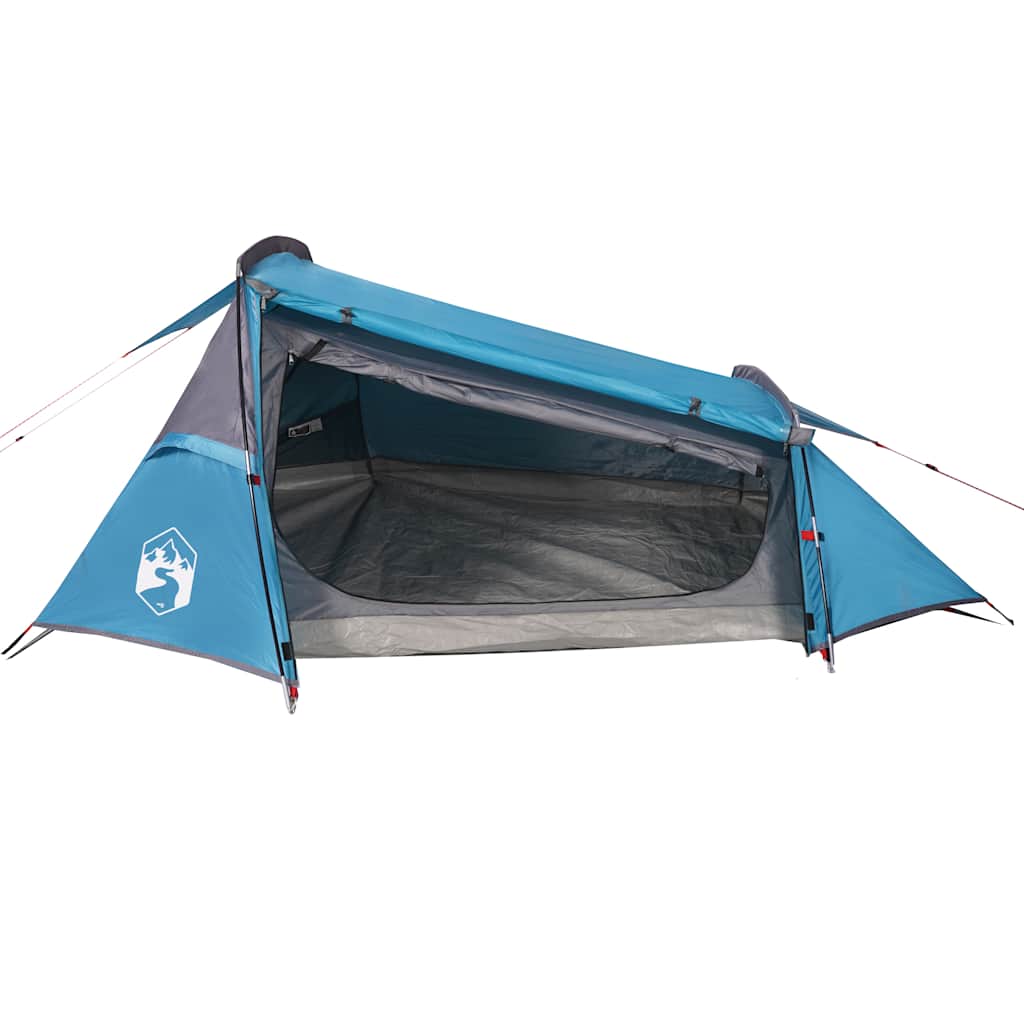 vidaXL Cort de camping tunel pentru 2 persoane, albastru, impermeabil vidaXL Cort de camping tunel pentru 2 persoane, albastru, impermeabil